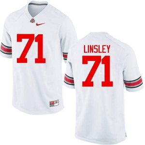 NCAA Ohio State Buckeyes Men's #71 Corey Linsley White Nike Football College Jersey EPI5345VX